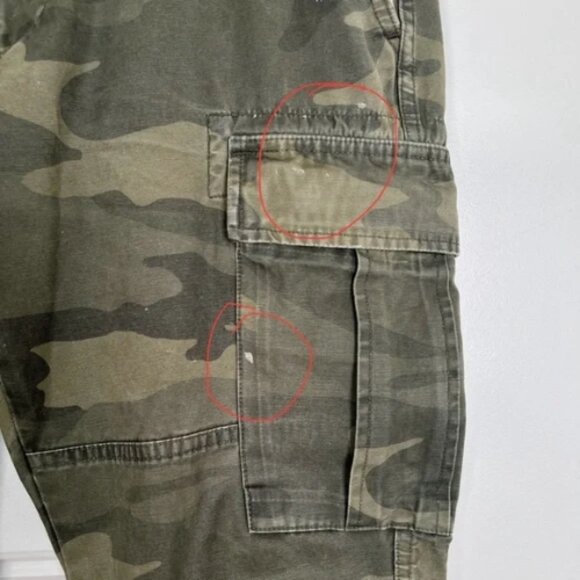 Abercrombie‎ Fitch Rustin Athletic Slim Cargo Pants Green Camo 32 x 30 *see note - Picture 9 of 11